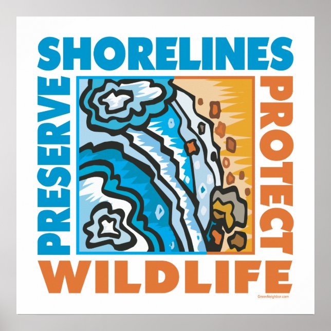 Affiche . Protéger le littoral (Devant)