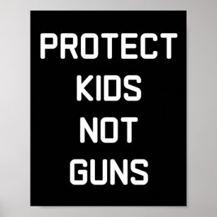 Affiche Protéger les enfants et non les armes à feu Sticke