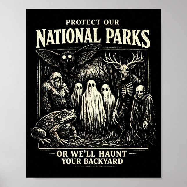 Affiche Protéger les parcs nationaux ou hanter la cour arr (Devant)
