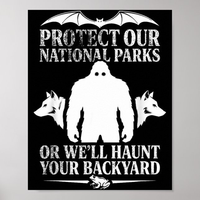 Affiche Protéger les parcs nationaux ou hanter les hommes  (Devant)
