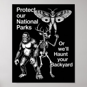 Affiche Protéger les parcs nationaux ou hanter votre arriè