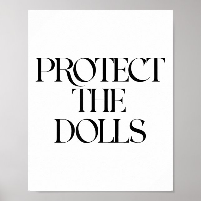 Affiche Protéger Les Poupées (Devant)