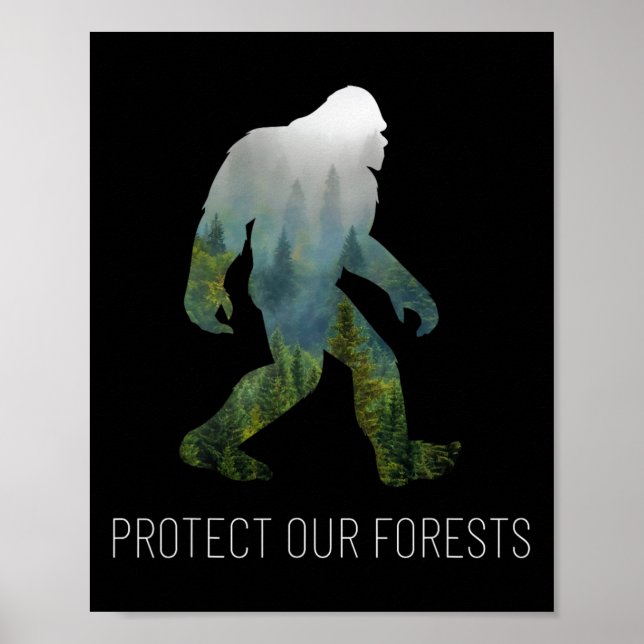 Affiche Protéger nos forêts Jour des terres de pieds d'ail (Devant)