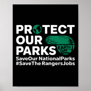 Affiche Protéger nos parcs Sauver nos parcs nationaux Terr