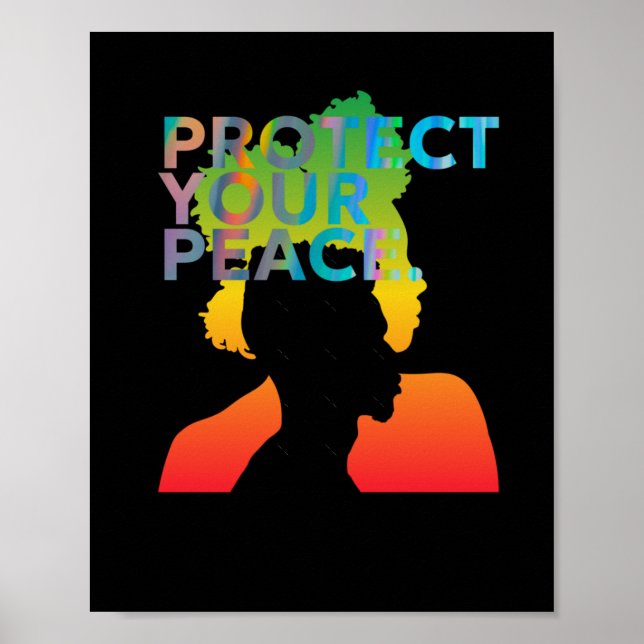 Affiche Protégez votre Sticker Peace (Devant)