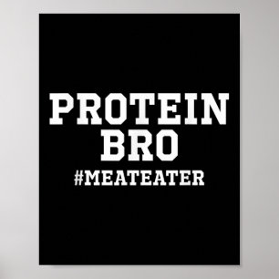 Affiche Protein Poids Drôle Lifting Viande Manger Barbecue