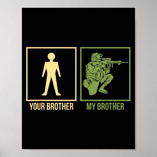 Affiche Proud Army Brother I-navy Airforce Seal Ranger  (Devant)