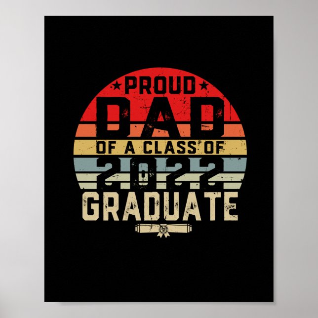 Affiche Proud Dad of a Class of 2022 Senior 2022 (Devant)