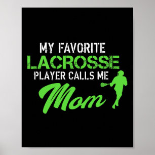 Affiche Proud Lacrosse Maman Goalie Joueur favori Graphiqu