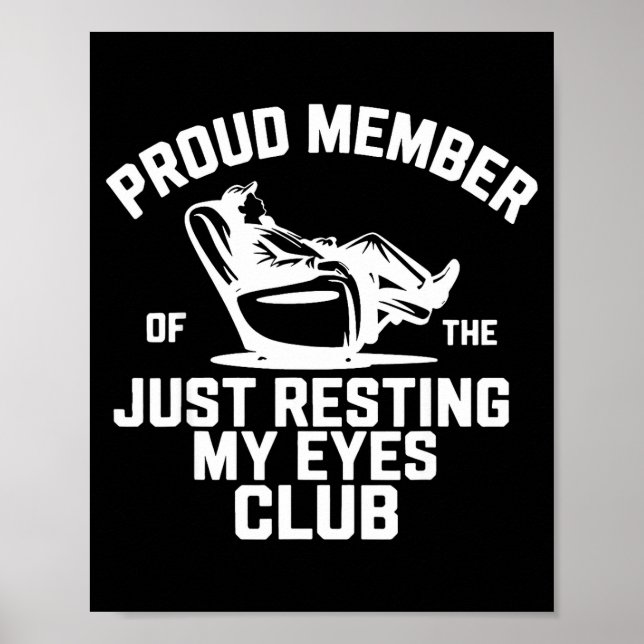 Affiche Proud Member Of The Just Resting My Eyes Club Fath (Devant)