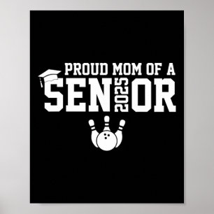 Affiche Proud Mom Senior 2025 Bowling Player Cl Of 2025