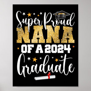 Affiche Proud Nana 2024 Graduate Senior Graduation College
