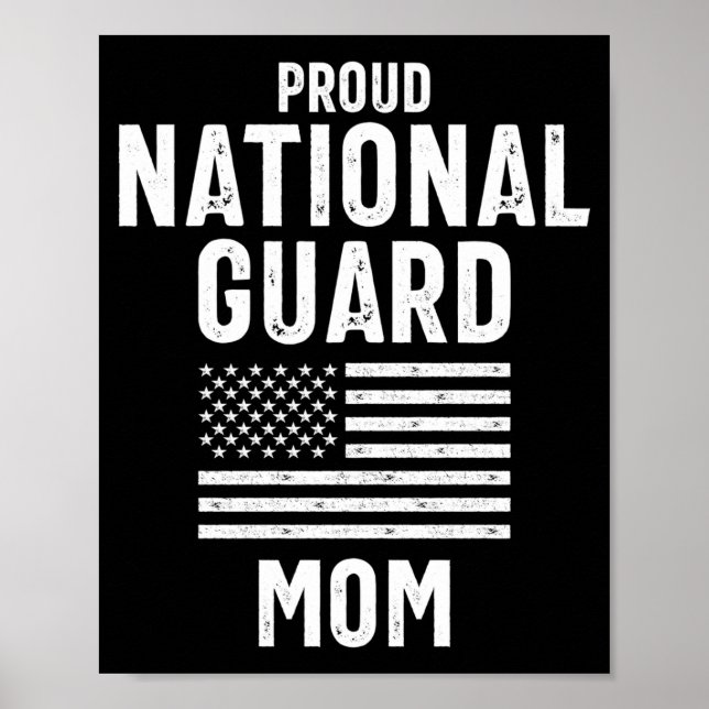 Affiche Proud national guard mom memorial day gift  (Devant)