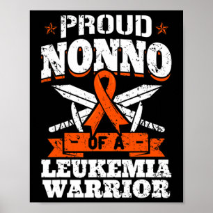 Affiche Proud Nonno Of A Leukemia Warrior Grandpa Aware