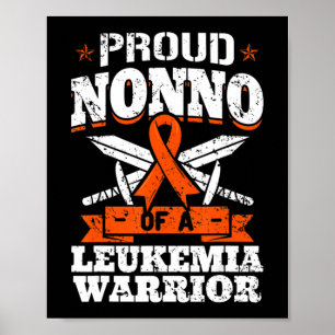 Affiche Proud Nonno Of A Leukemia Warrior Grandpa Aware