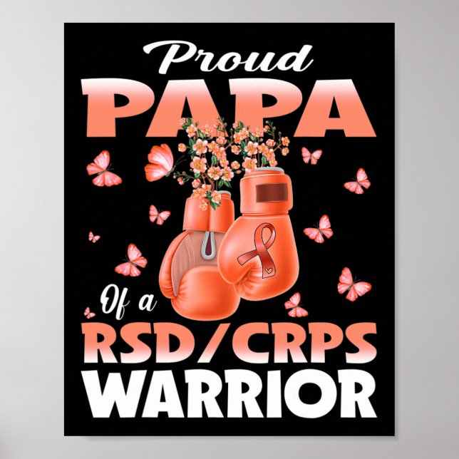 Affiche Proud Papa D'Une Boxe De Sensibilisation Des Guerr (Devant)