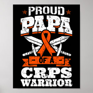 Affiche Proud Papa D'Une Crps Guerrier Rsd Sensibilisation