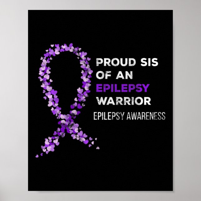 Affiche Proud Sis Of An Epilepsy Warrior Epilepsy Awarenes (Devant)