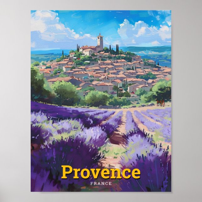 Affiche Provence France Vintage voyage d'art (Devant)