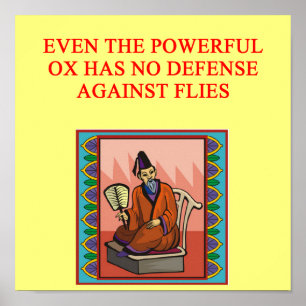 Affiche proverbe chinois sage