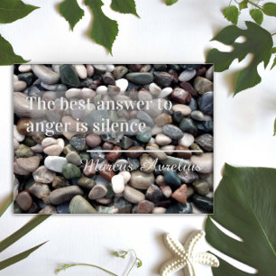 Affiche Proverbe La meilleure réponse est l'affiche du sil