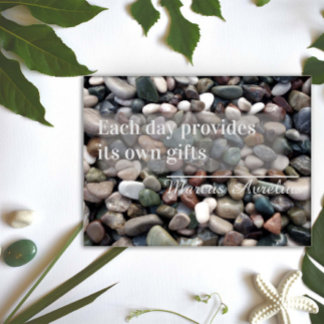Affiche Proverbe latin Chaque jour apporte son cadeau affi