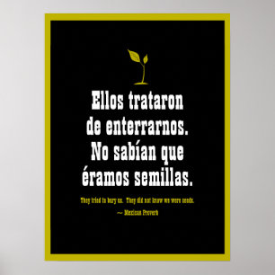 Affiche Proverbe mexicain