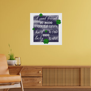 Affiche Proverbe sur l’amitié-Proverbe d'amitié