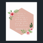 Affiche Proverbes 31:30<br><div class="desc">Le charme est trompeur et la beauté fuit...  -Proverbes 31:30</div>