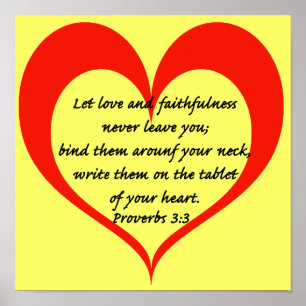 Affiche Proverbes 3:3