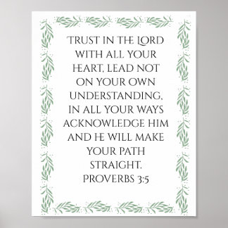 Affiche Proverbes 3:5