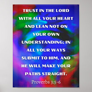 Affiche Proverbes 3:5-6