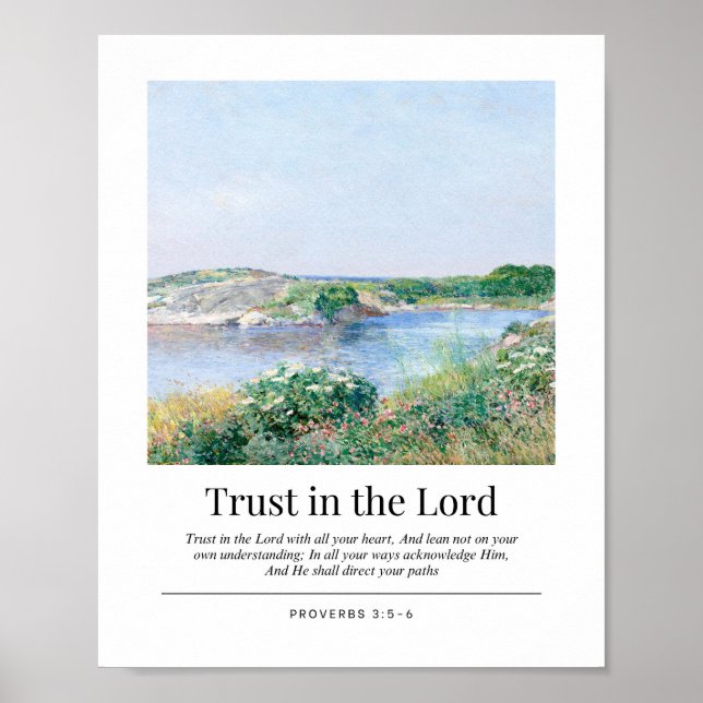 Affiche Proverbes 3:5-6 Ayez confiance dans l'Éternel (Devant)