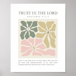 Affiche Proverbes 3:5-6 Ayez confiance dans l'Éternel
