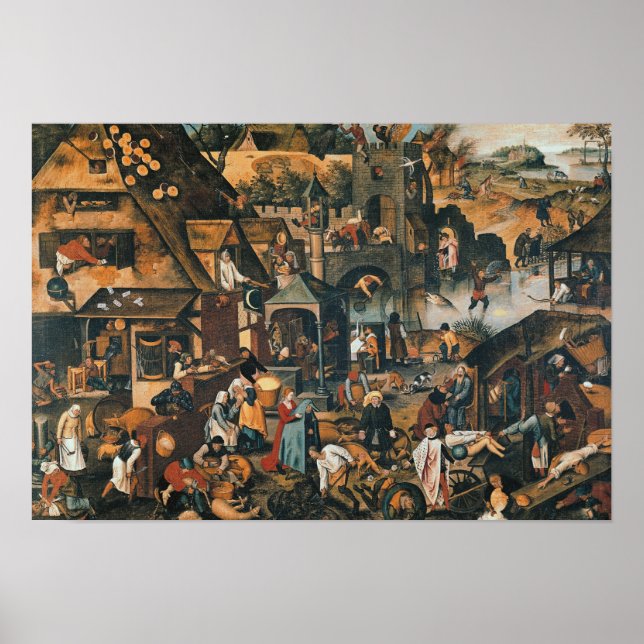 Affiche Proverbes flamands (Devant)