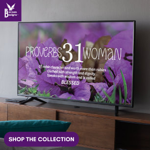 Affiche PROVERBS 31 WOMAN Christian Frame Art pour la télé