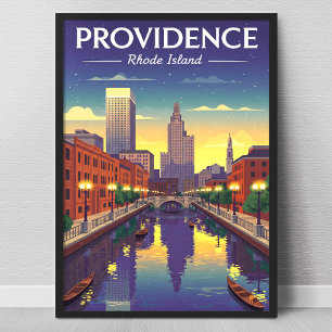 Affiche Providence Rhode Island vintage