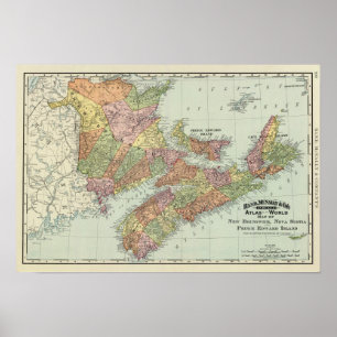 Affiche Provinces maritimes du Canada