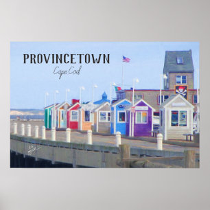 Affiche Provincetown Cape Cod Boardwalk Photographie