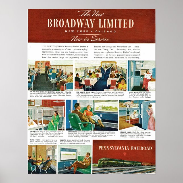 Affiche PRR New Broadway Limited (Devant)