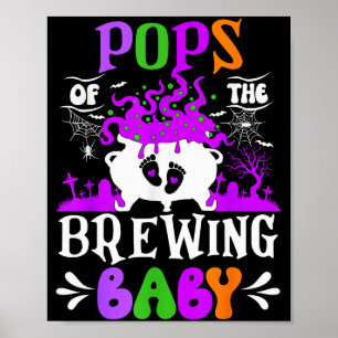 Affiche Ps de la future maman Papa à devenir Halloween