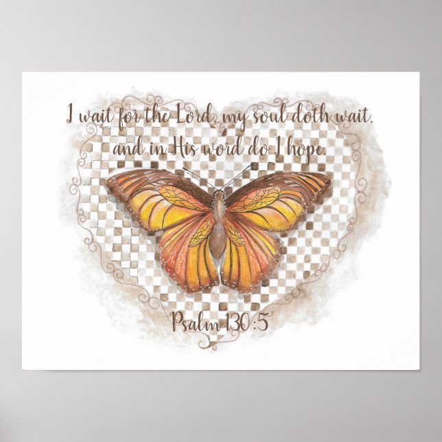 Affiche Psalm 130:5 (Devant)