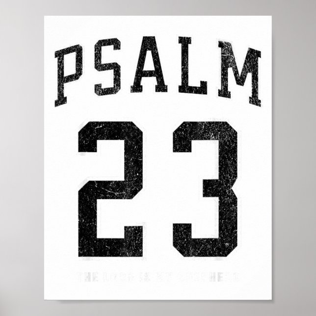 Affiche Psalm 23 Jersey  (Devant)