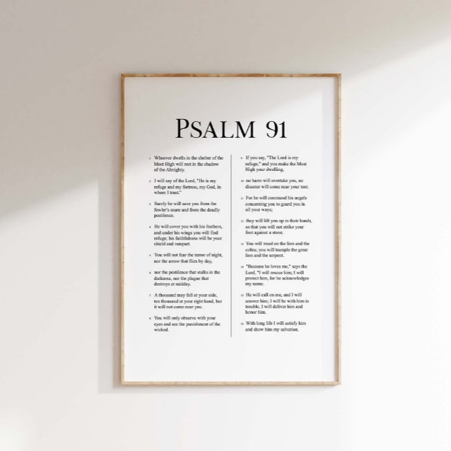 Affiche Psalm 91  (Créateur téléchargé)