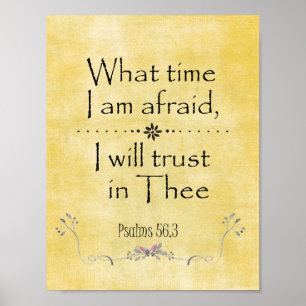 Affiche Psalms Trust KJV Bible Verse