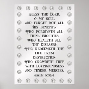 Affiche Psaume 103:2-4