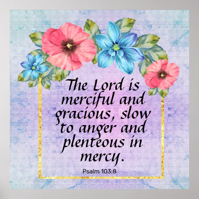 Affiche Psaume 103:8 (Devant)
