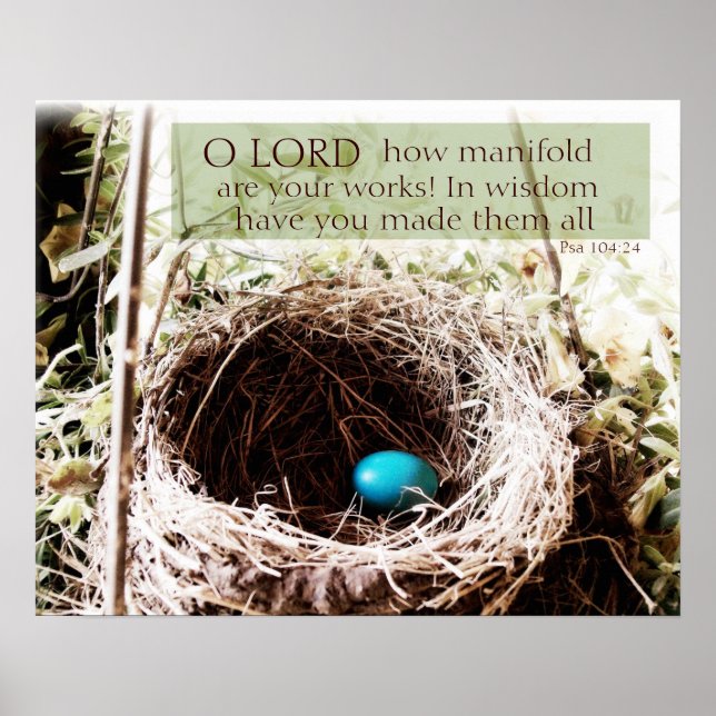 Affiche Psaume 104:24 (Devant)