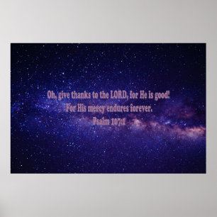 Affiche Psaume 107:1