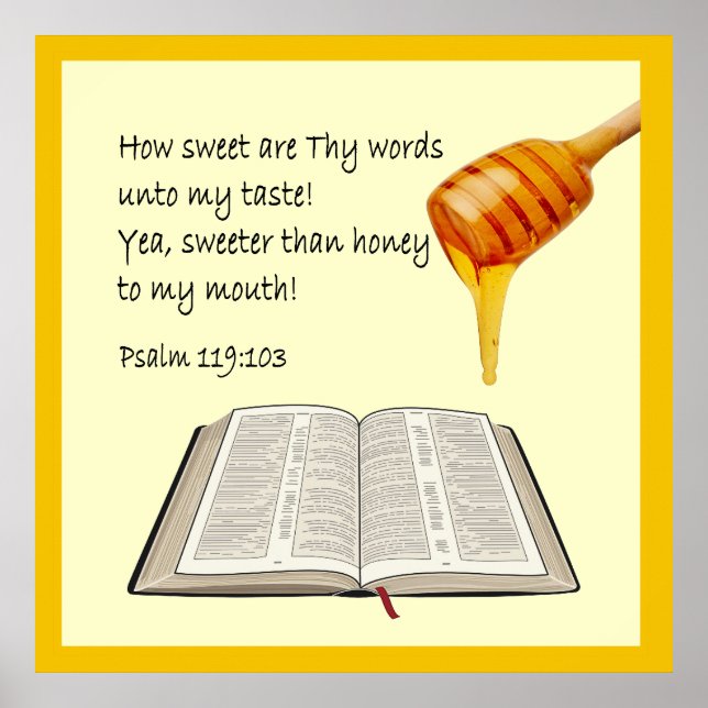 Affiche Psaume 119:103 (Devant)